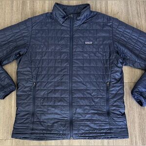 Patagonia Nano Puff Jacket Mens XL Navy Blue Puffer Coat